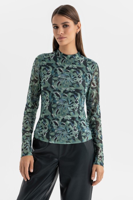 лонгслив с принтом фотография