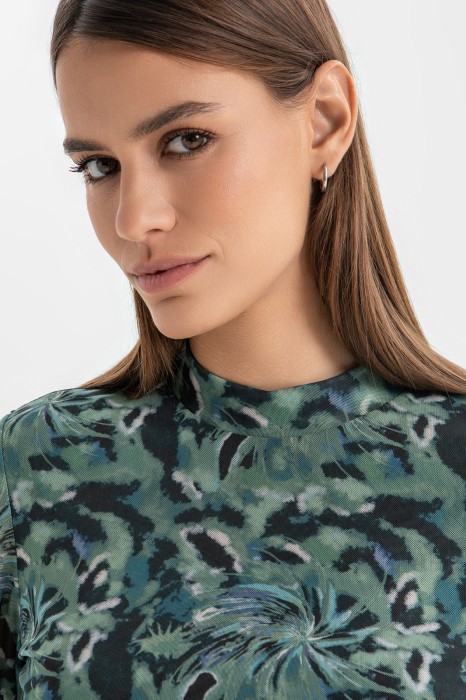 лонгслив с принтом от бренда kanzler вид слева