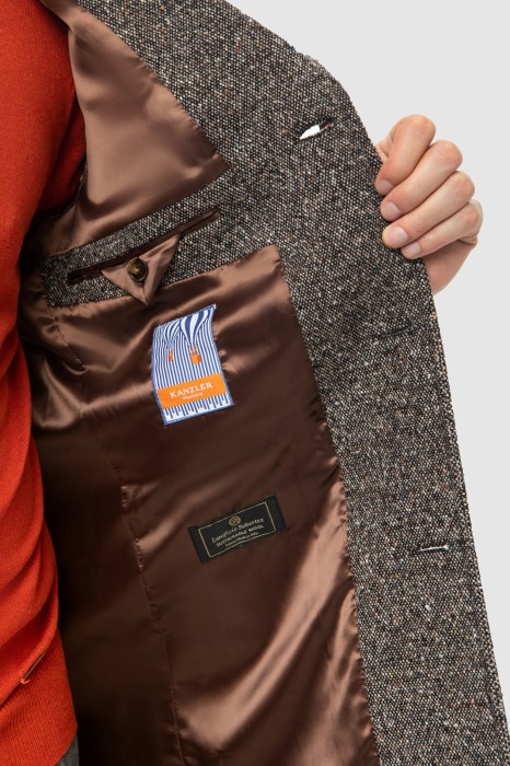 пальто из шерсти демисезонное от бренда kanzler вид слева