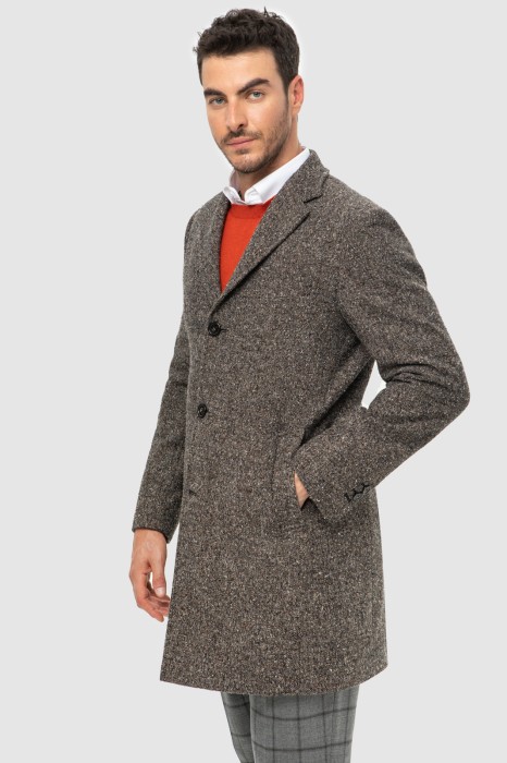 пальто из шерсти демисезонное из россии вид сбоку