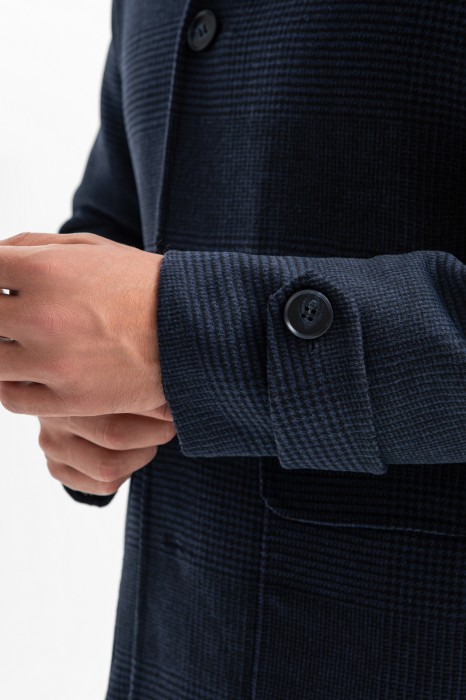 пальто из смесовой шерсти однобортное двустороннее по цене 22990 руб вид справа