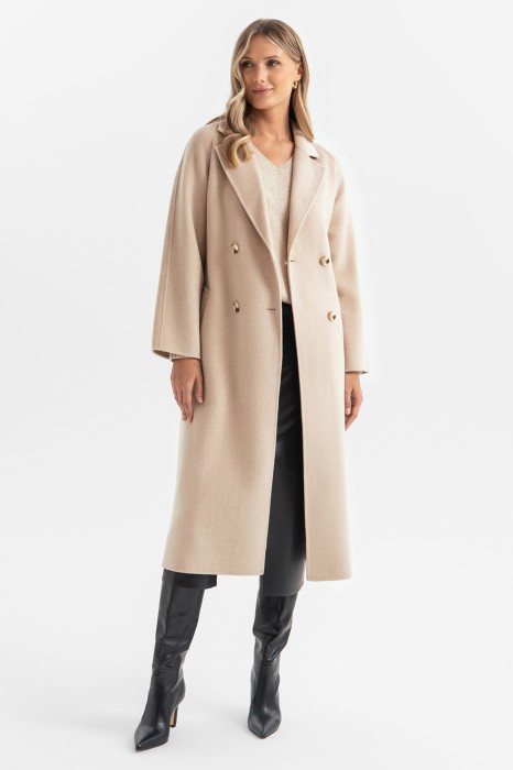 пальто из смесовой шерсти с кашемиром фотография