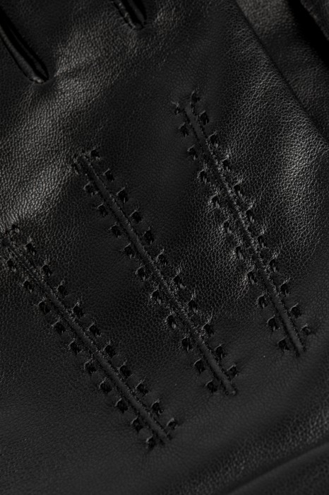 перчатки из натуральной кожи от бренда kanzler вид слева