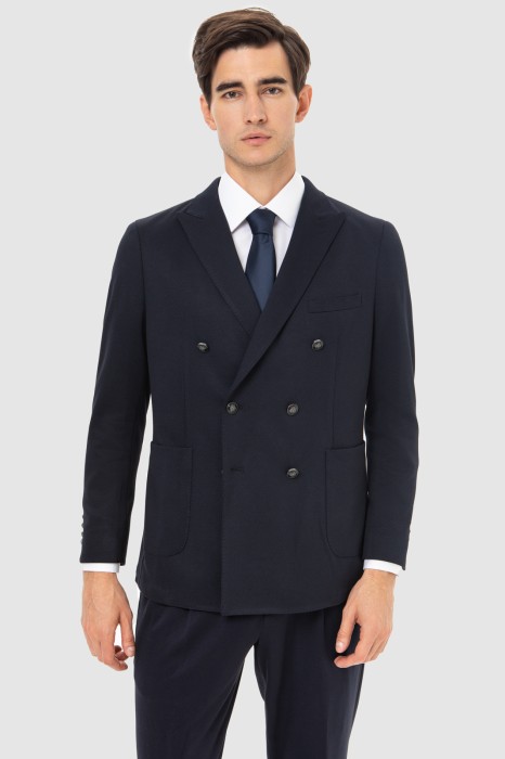 пиджак двубортный фотография