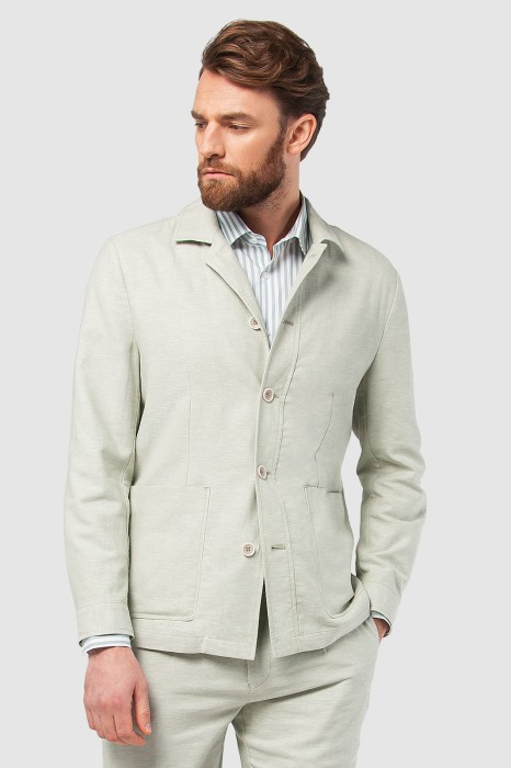 пиджак из хлопка и льна фотография