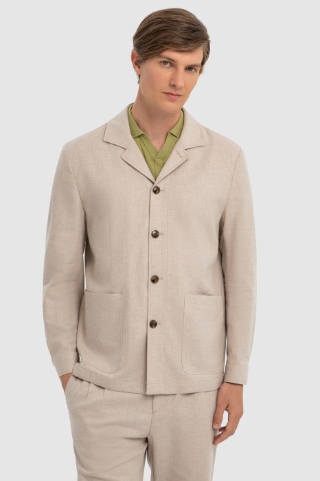 пиджак из хлопка и льна фотография