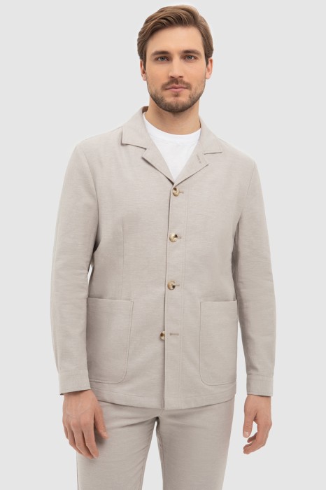 пиджак из хлопка и льна фотография