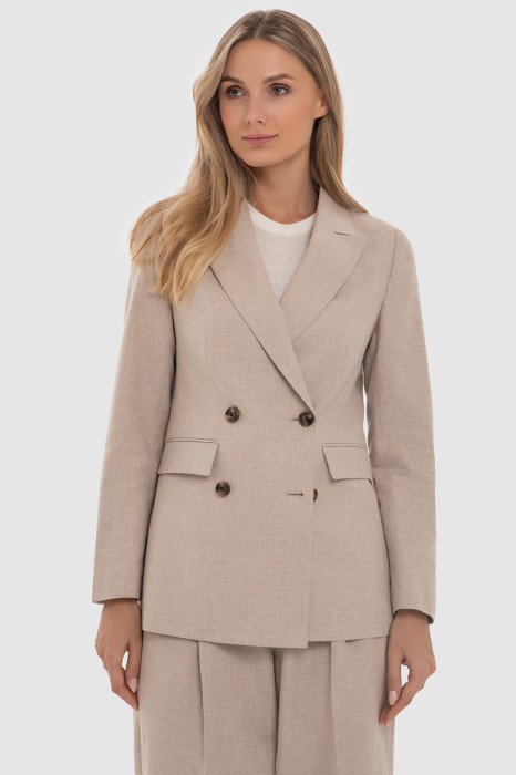 пиджак из хлопка и льна фотография