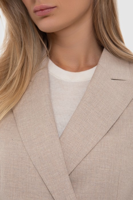 пиджак из хлопка и льна от бренда kanzler вид слева