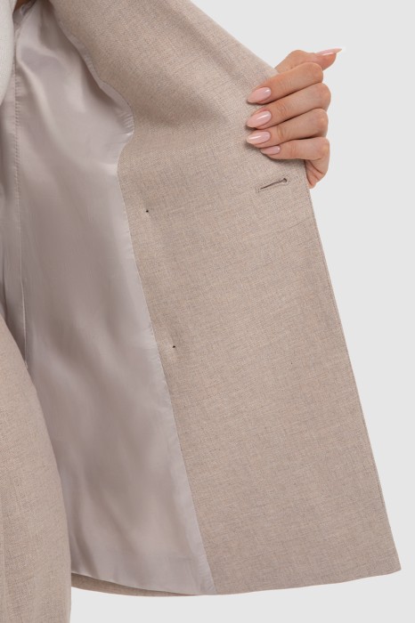 пиджак из хлопка и льна из россии вид сбоку