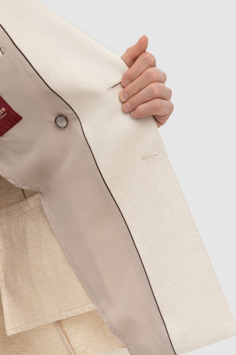 пиджак из хлопка и льна из россии вид сбоку