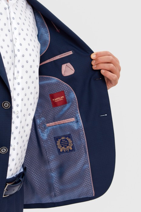 пиджак из шерсти и шелка по цене 19990 руб вид справа