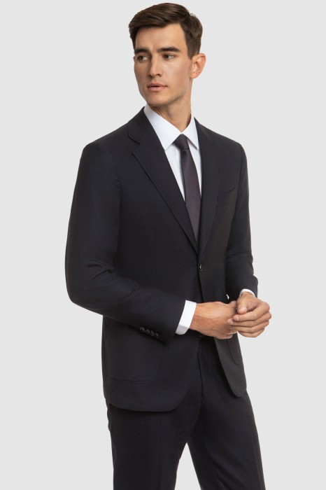 пиджак из шерсти, устойчивой к сминанию из шерсти спереди