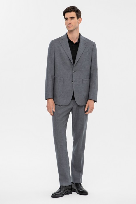 пиджак из шерсти из шерсти спереди