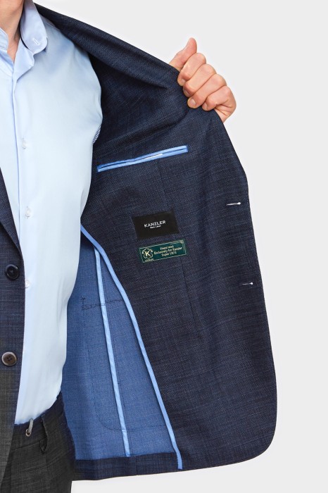 пиджак из шерсти от бренда kanzler вид слева