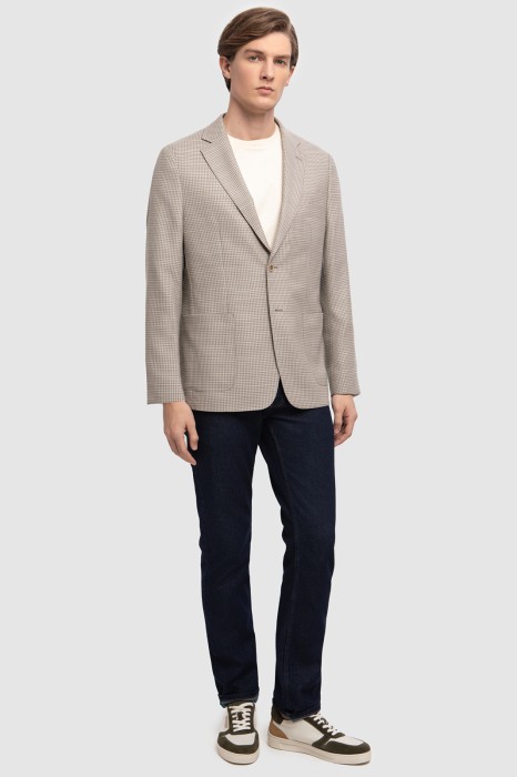 пиджак из шерсти из шерсти спереди