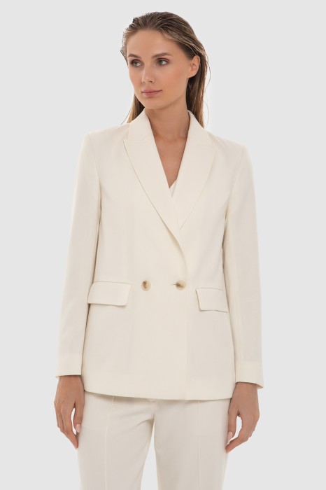 пиджак из смесовой шерсти из шерсти спереди