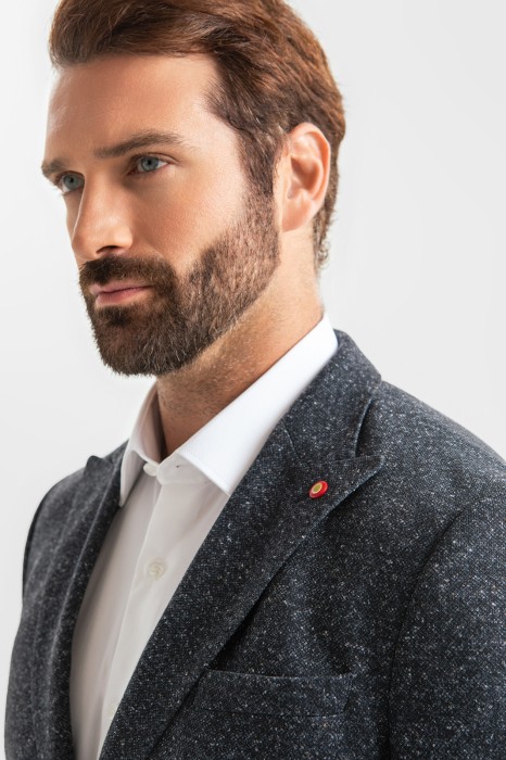 пиджак из трикотажной ткани от бренда kanzler вид слева