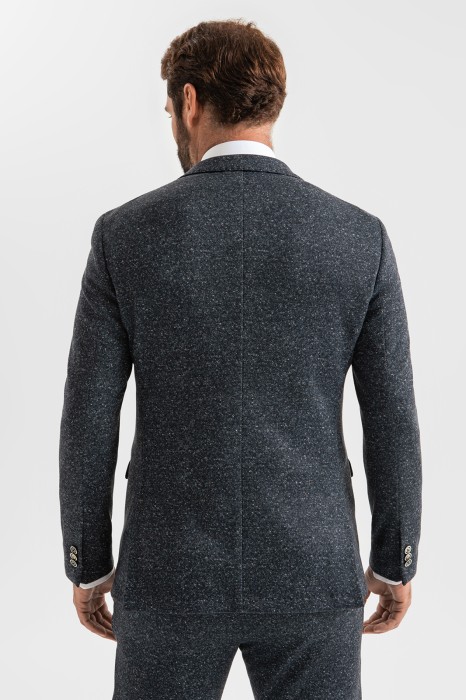 пиджак из трикотажной ткани из россии вид сбоку