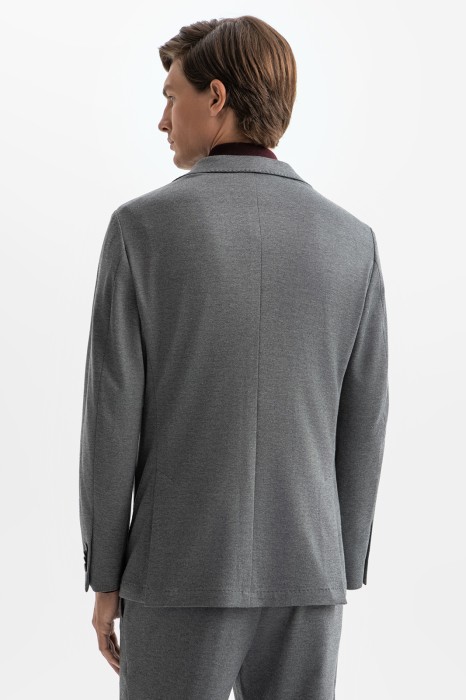 пиджак из трикотажной ткани из россии вид сбоку