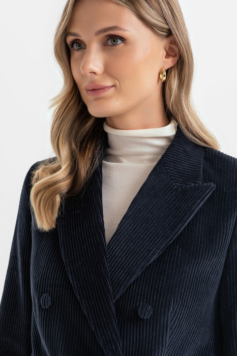 пиджак из вельвета от бренда kanzler вид слева