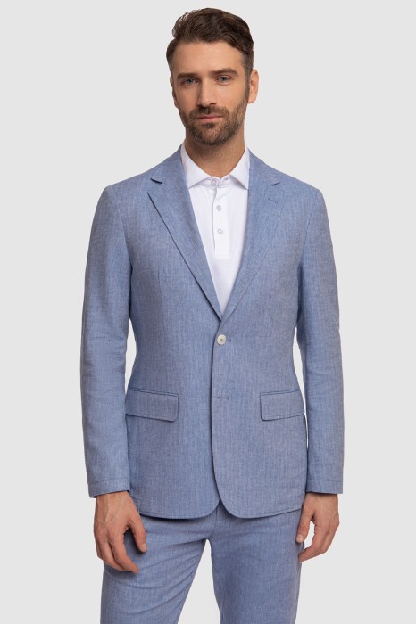 пиджак изо льна и хлопка фотография