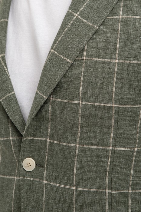 пиджак изо льна и хлопка от бренда kanzler вид слева