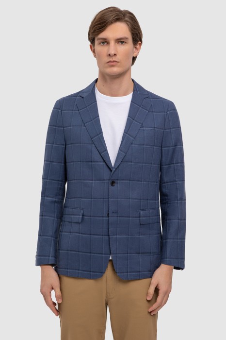 пиджак изо льна и хлопка фотография