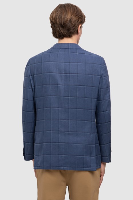 пиджак изо льна и хлопка из россии вид сбоку