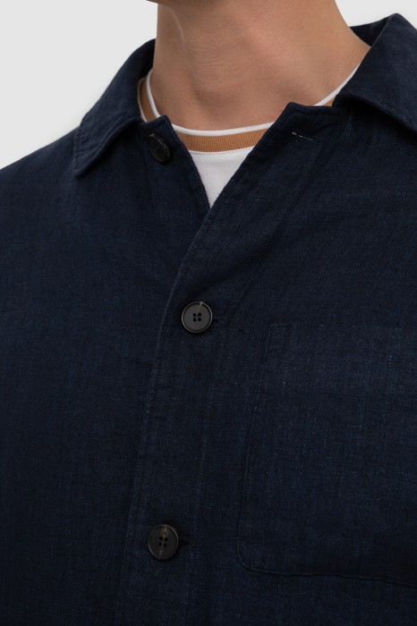 пиджак изо льна и вискозы от бренда kanzler вид слева