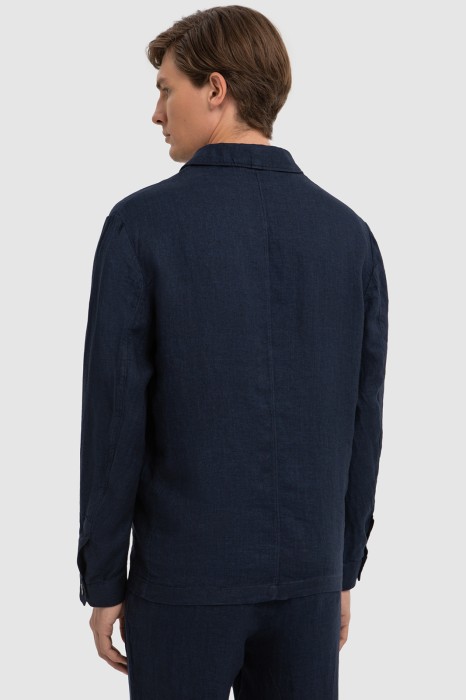 пиджак изо льна и вискозы по цене 9990 руб вид справа