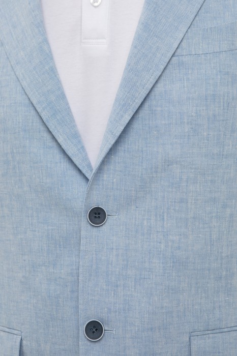 пиджак изо льна от бренда kanzler вид слева