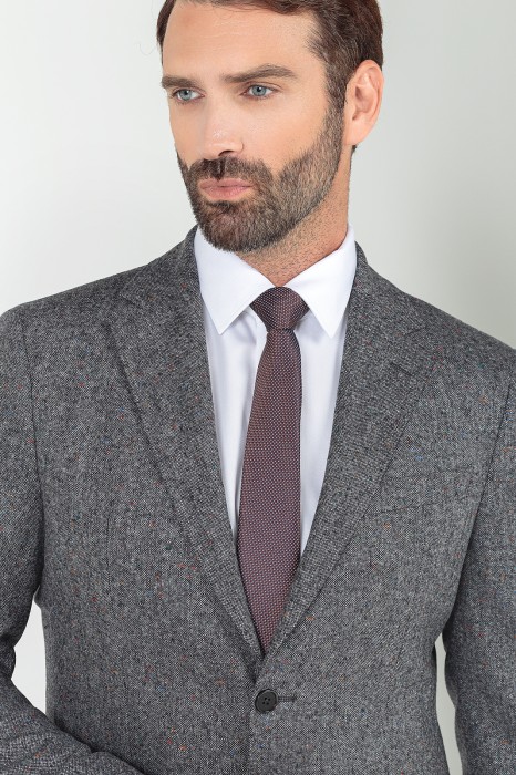 пиджак limited edition из итальянской шерстяной ткани bottoli от бренда kanzler вид слева