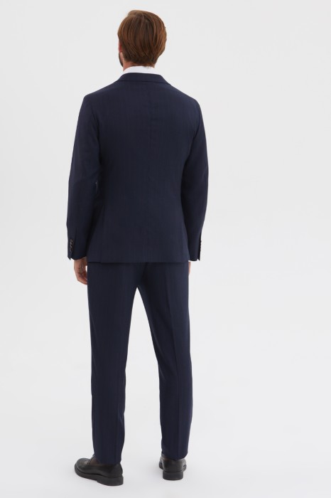 пиджак limited edition из шерсти и кашемира двубортный в полоску с водоотталкивающей обработкой из россии вид сбоку