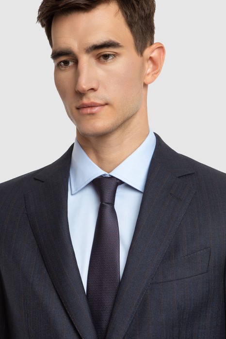 пиджак limited edition из шерсти и кашемира в полоску с водоотталкивающей обработкой от бренда kanzler вид слева