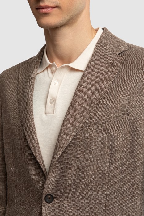 пиджак limited edition изо льна и шерсти от бренда kanzler вид слева