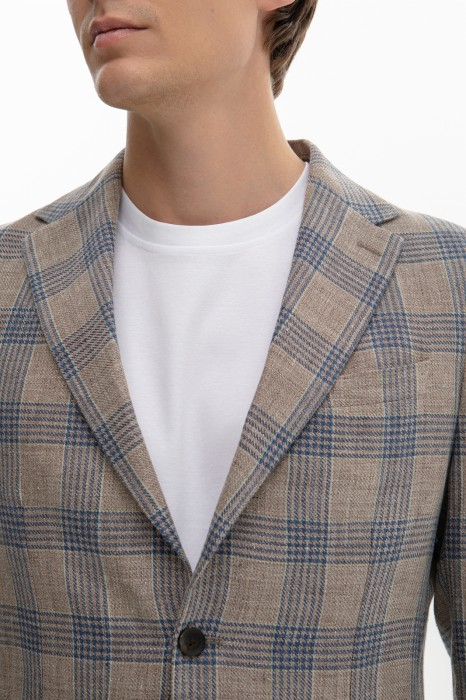 пиджак limited edition изо льна и шерсти от бренда kanzler вид слева