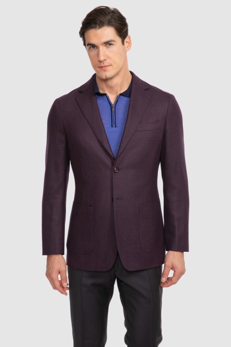 пиджак прямой из шерсти фотография