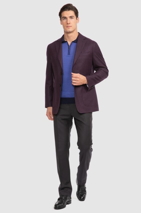 пиджак прямой из шерсти из россии вид сбоку