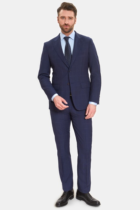 пиджак прямой из смесовой шерсти в клетку по цене 9990 руб вид справа