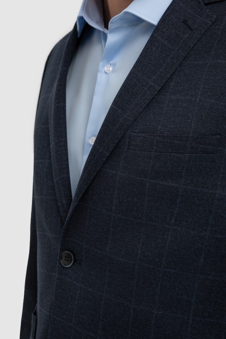 пиджак в клетку от бренда kanzler вид слева