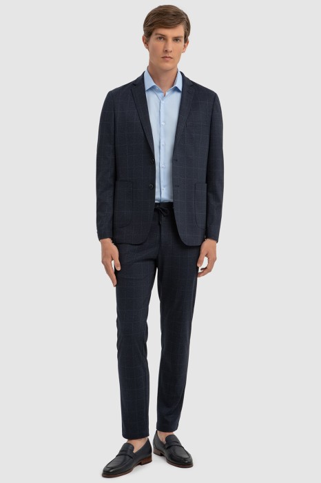 пиджак в клетку для взрослого возраста с изнаночной стороны