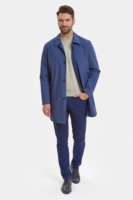 плащ прямого кроя от бренда kanzler вид слева