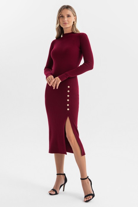 платье из шерсти из россии вид сбоку