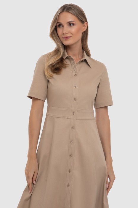 платье-рубашка из хлопка по цене 7990 руб вид справа