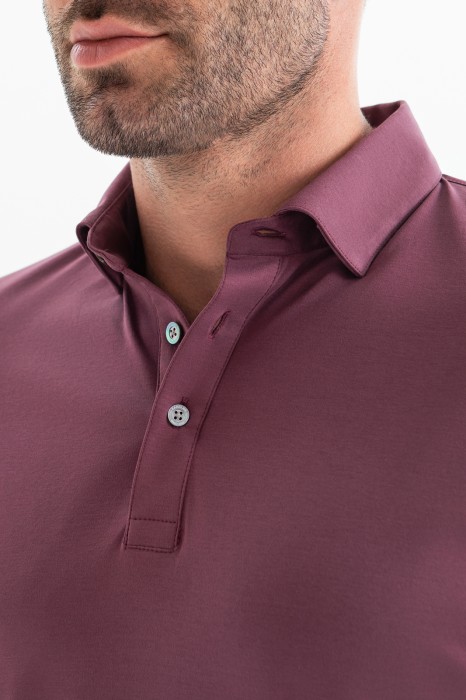 поло из хлопка двойной мерсеризации от бренда kanzler вид слева