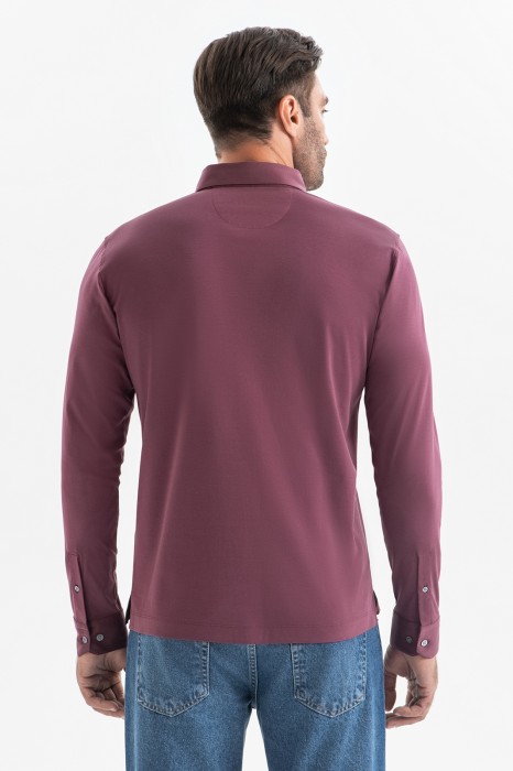 поло из хлопка двойной мерсеризации по цене 5990 руб вид справа