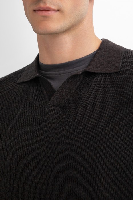 поло из хлопка и кашемира от бренда kanzler вид слева
