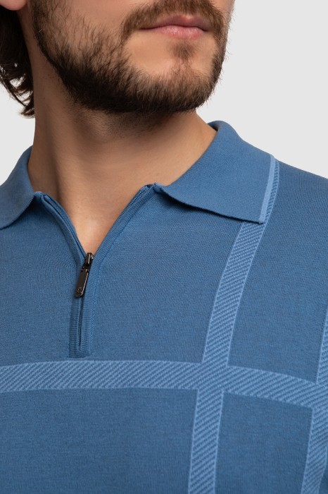 поло из хлопка и льна от бренда kanzler вид слева