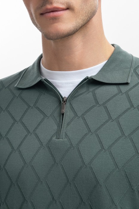 поло из хлопка пима от бренда kanzler вид слева